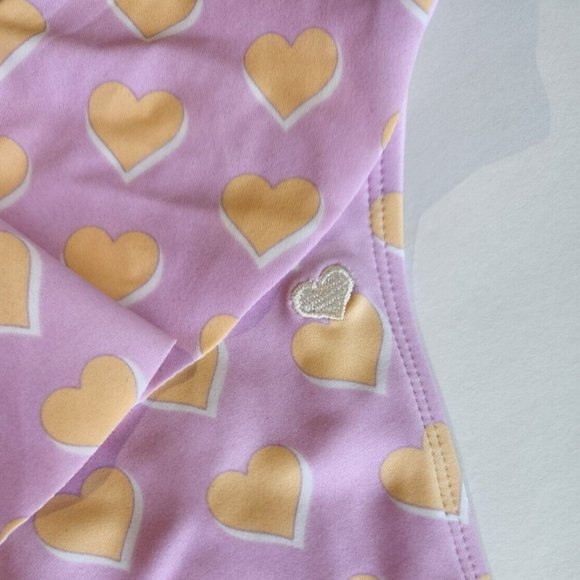 Stoney Clover Ln x Target NWT WM Purple Hearts Hi-Leg Flutter Swim Bottom Size S - Picture 8 of 12